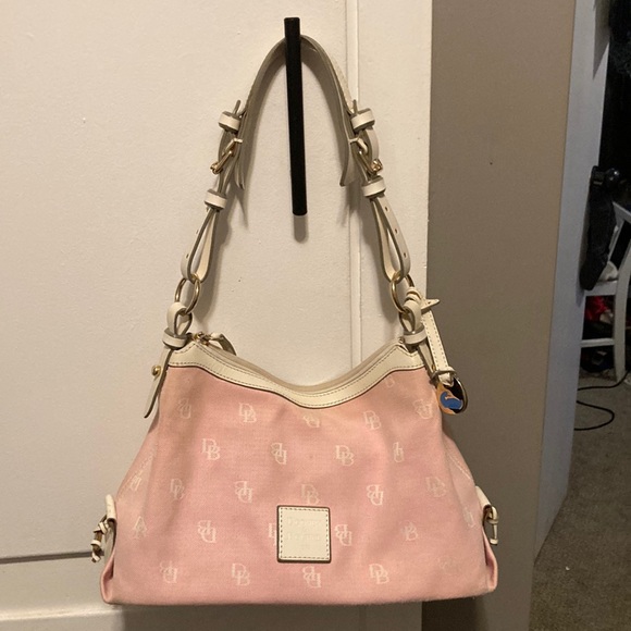 Dooney Bourke Pink White Small Shoulder Bag 💼